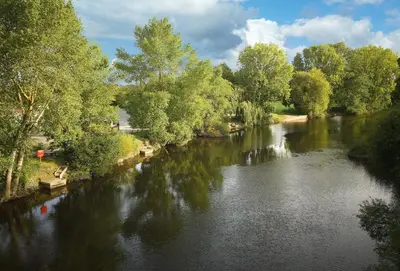 a view of a river from a bridge at Evenwood Gables in Kenley