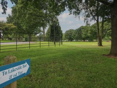 a sign in a park that reads to laughter buy or not like at Swan in Leominster