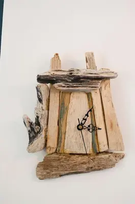 a book holder with a pair of scissors on it at Relaxing Aberdovey Retreat, close to beach in Aberdyfi