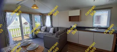 a visualization of a kitchen and a living room at Sean's 569 cader court 045 in Talybont
