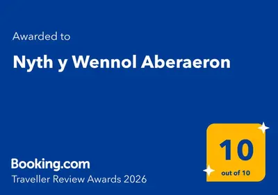 a yellow box with the number on it at Nyth y Wennol Aberaeron in Llanarth