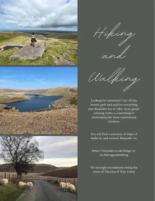 a collage of photos with a person riding a bike on a road at Ty Ray Penmaes in Rhayader