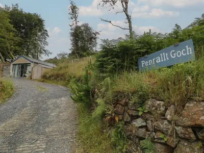 a street sign on the side of a road at Penrallt Bach in Blaenau-Ffestiniog