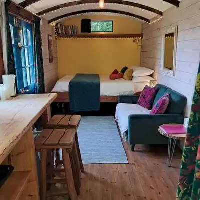 Hilltop Train Carriage with a View