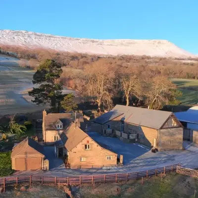 White Haywood Barn