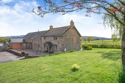 an old stone house with a large yard at 6 Bed in Llanwern oc-w31947 in Brecon