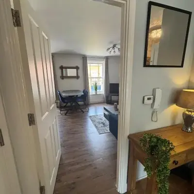 Town centre abode with gated parking