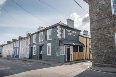 a building on the side of a street at Mermaids Hideaway in Aberaeron