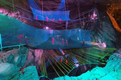 a boat in a cave with people on it at 4 Bed in Barmouth oc-n32921 in Barmouth