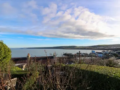 a view of a large body of water at Zenobia in New Quay