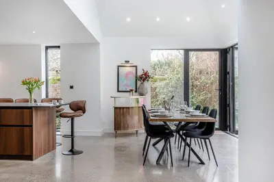 a dining room with a table and chairs at 3 Bed in Leominster oc-w34380 in Leominster