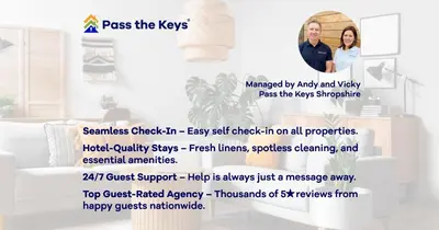 a flyer for the key chiropractor website with a picture of two women at Beautifully decorated, elegant apartment near town - Pass the Keys in Shrewsbury