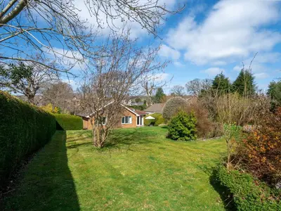 a view of a house from the garden at Trederwen in Rhayader