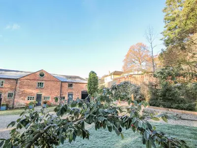 a view of the house from the garden at The Coach House in Oswestry