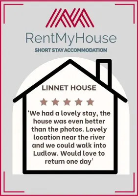 a picture of a house with the words limited house at Ludlow - Linnet House - Well Presented Townhouse With Parking - Perfect Location For Exploring On Foot, Sleeps Up To 8 Guests - Hosted by RENTMYHOUSE in Ludlow