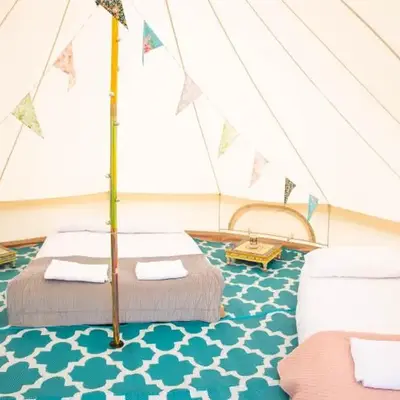 Glamping at Hay Festival