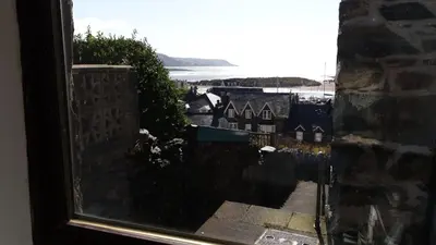 a view from a window of a city at Penbryn Holidays No 2 in Barmouth