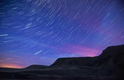 a star trails in the sky over the desert at 1 Bed in Lower Chapel oc-waa396 in Lower Chapel