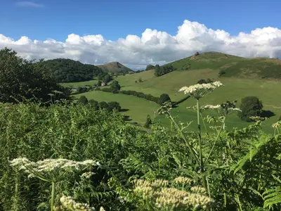 a view of the hills from the top at Birchwood House in Church Stretton