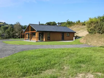 a house on the side of a hill at Meadow View in Meifod