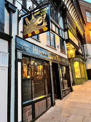 a harry potter sign on the side of a building at Cartref - Fully equipped and stunning town flat in Shrewsbury