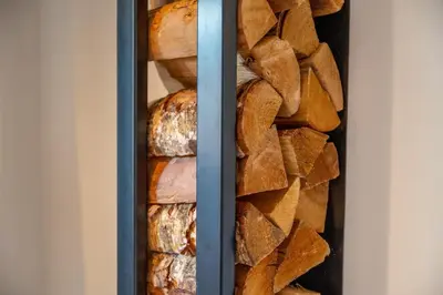 a drawer filled with breads and other baked goods at Apple Tree Cottage - Cosy 2 Bed with Deluxe HOT TUB & Log Burner in Hereford
