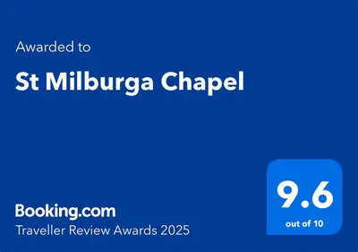 a screenshot of a cell phone with the st millipede chappel logo at St Milburga Chapel in Stoke Saint Milborough