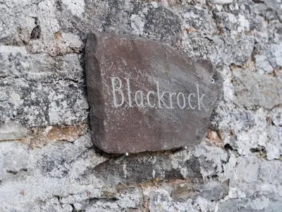 a stone that says blackrock on a brick wall at Blackrock Barn in Clifford