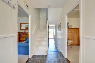 a hallway with a staircase in a house at 4 Bed in New Quay oc-was409 in New Quay